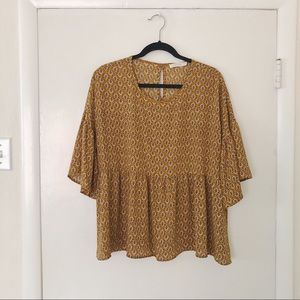 Beautiful Mustard floral top